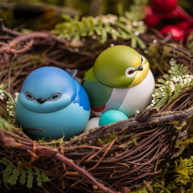 Genuine World Sparrow 2  Version Blind Box Bird Doll Egg Ornament Collectible Cute Kawaii Toy Action Figures Gifts for Children 3