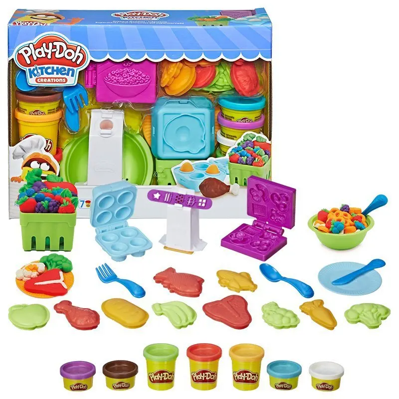 Необычная кухонная серия Hasbro Play Doh глина для супермаркета покупок детская игра