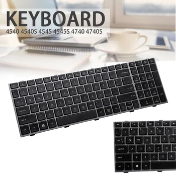

1pc Replacement US Silver Frame Computer Keyboard For HP ProBook 4540 4540S 4545 4545S 4740S New