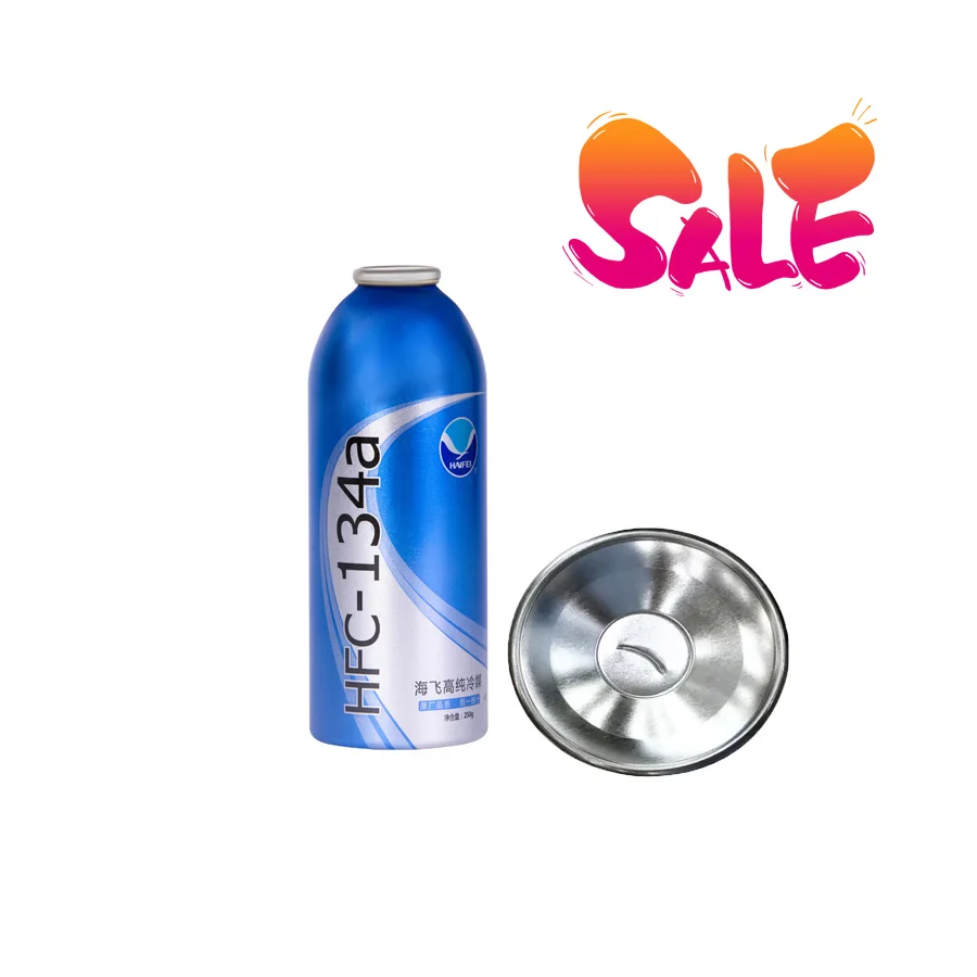 

R134a refrigerant high purity 99.9% net weight 250g automotive air conditioning refrigerant
