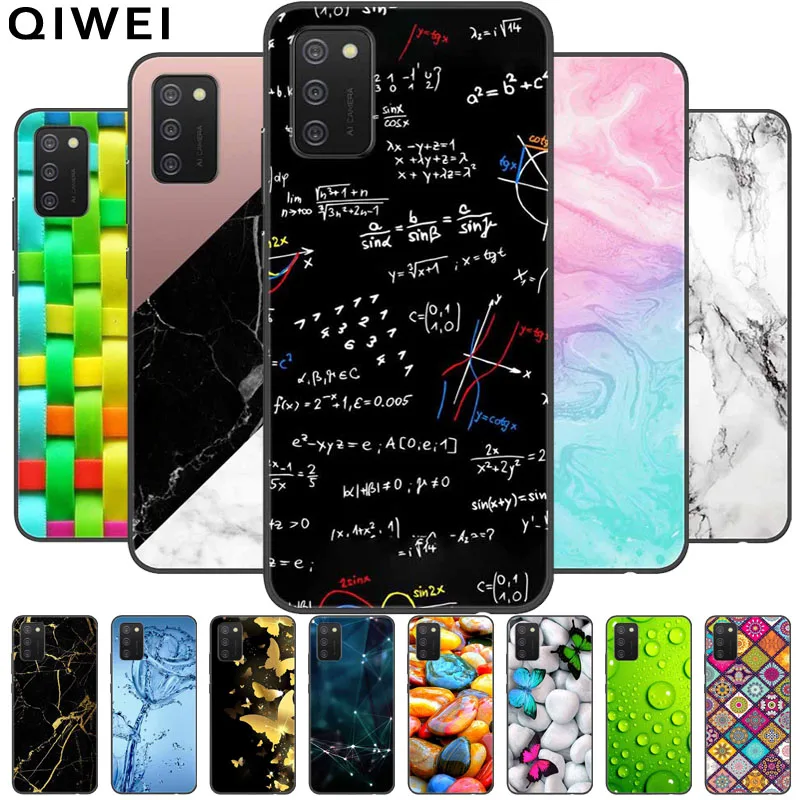 For Samsung A03S Case Black Bumper TPU Silicone Soft Phone Cases for Galaxy 2021 6.5'' Silicon Cover A02S Shells | Мобильные