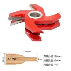 Livter – tête de coupe en carbure, coupe panneau à profil surélevé, couteau de moulage en bois massif, 2 pièces par lot 