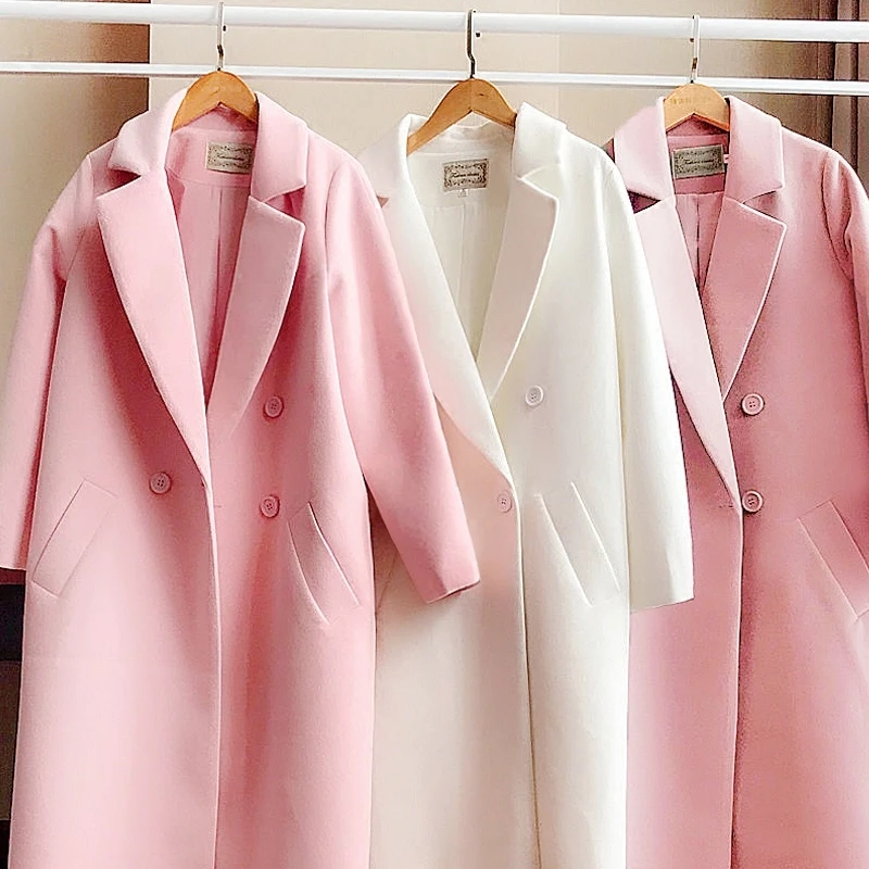Женское бархатное Пальто Harajuku уличная одежда корейского размера плюс шерстяное
