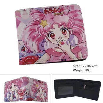 

Women Short Wallet Fashion Girl Sailor Moon Cartoon Wallet ID Card With Coin Purse Gift