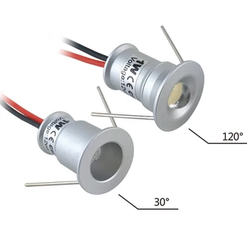 

IP65 1W LED Mini Spotlight 15mm Ceiling Lighting DC 12V Hotel Kitchen Light 30/120 Degree