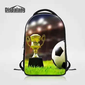 

Large Capacity Laptop Backpack Soccers Printing Shoulder Bag Men Multifunction Travel Bags Computer package Daily Rucksack Pack