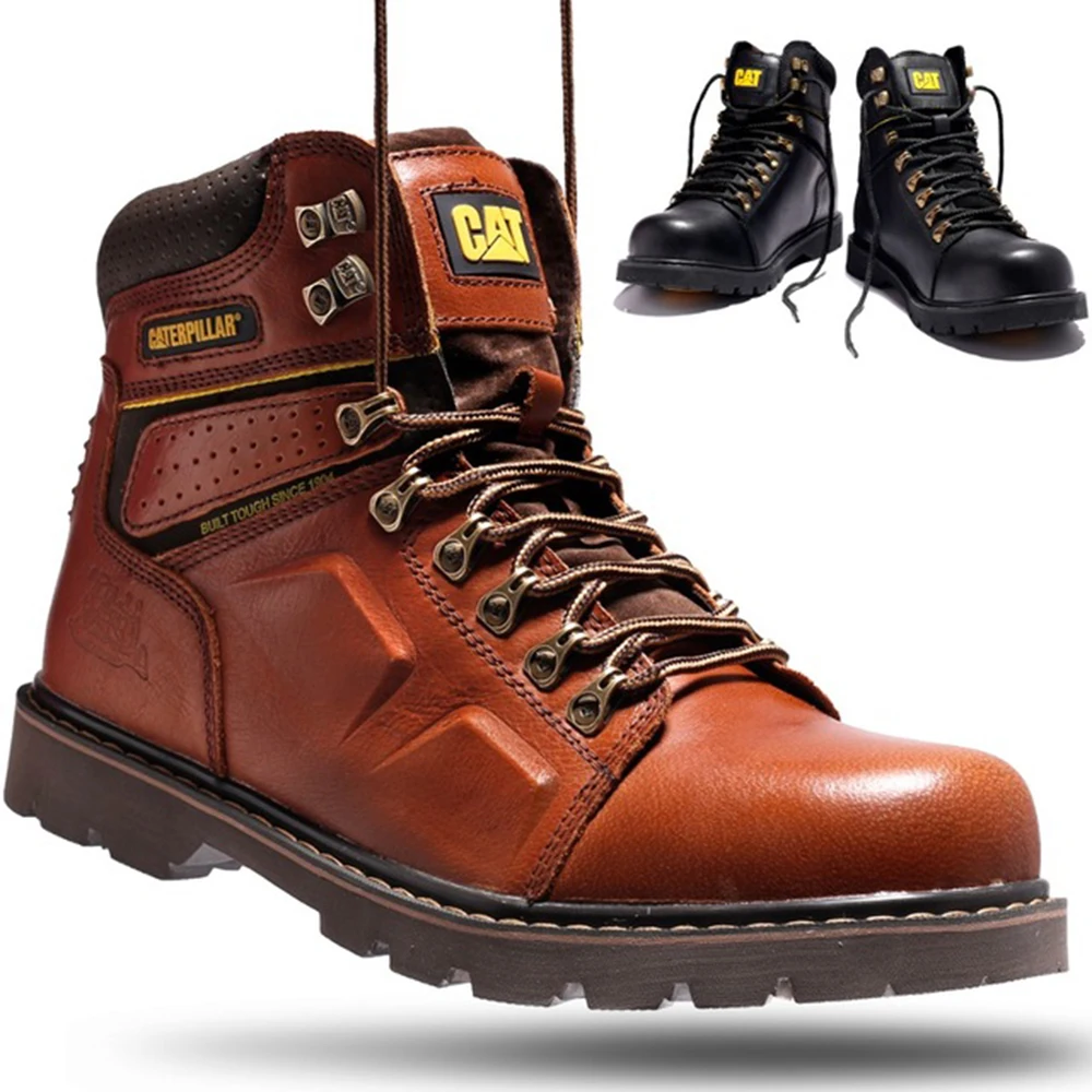 

New men's first layer cowhide Martin boots, high-end anti-smash and anti-puncture tooling boots, outdoor high-top leather boots