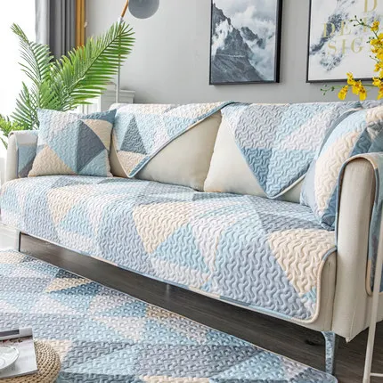 Хлопковый чехол для дивана гостиной грязеотталкивающий эластичная Защитная