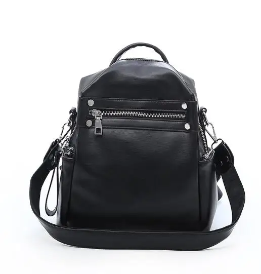 Женский рюкзак, новинка, сумка через плечо, многоцелевой, Повседневный, модный, для девушек, маленький рюкзак, дорожная сумка для девушек, рюкзак - Цвет: black JY6817