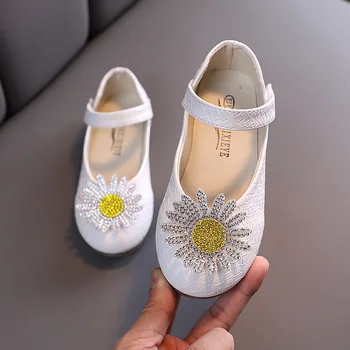 

Autumn Baby Girls Leather Shoes Flowers Princess Leather Shoes Children's Dance Shoes 1-3 Years Old Children's Shoes