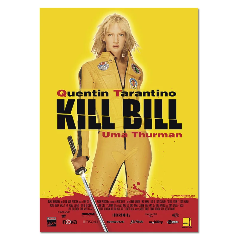 Фильм Шелковый плакат Kill Bill The Brief ткань Настенные рисунки винтажная пленка декоративные картины Квентин Тарантино плакаты - Цвет: 270