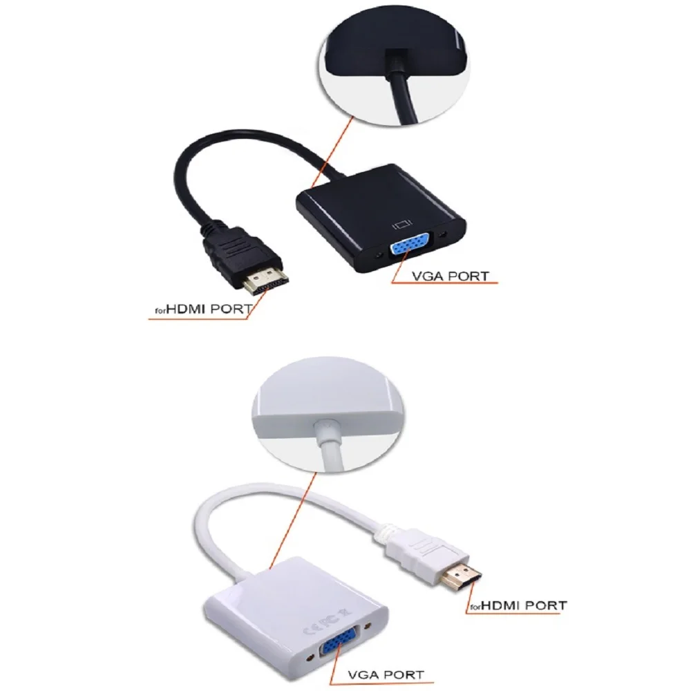 Адаптер TISHRIC Micro Mini HDMI VGA переходник с аудио на кабель штырь гнездо цифро