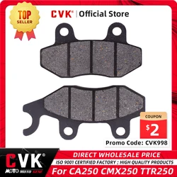 CVK Motorcycle High Quality Front Brake Pads Disks Shoes FOR Honda CA250 CMX250 DD250 TTR250 YZ250 WR125 RM250 Accessories