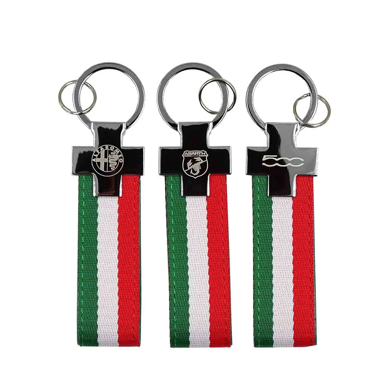 Итальянский брелок для ключей «Флаг» для Alfa Romeo 159 147 156 Giulietta Mito Spider GT для Fiat Freemont 500 Panda для abarth Bravo автостайлинг