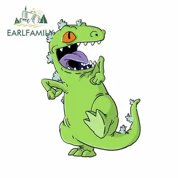 

EARLFAMILY 13cm x 9.4cm for Reptar Discovered Personality Creative Stickers DIY Body for Car Fashion SUV Decoration Decals