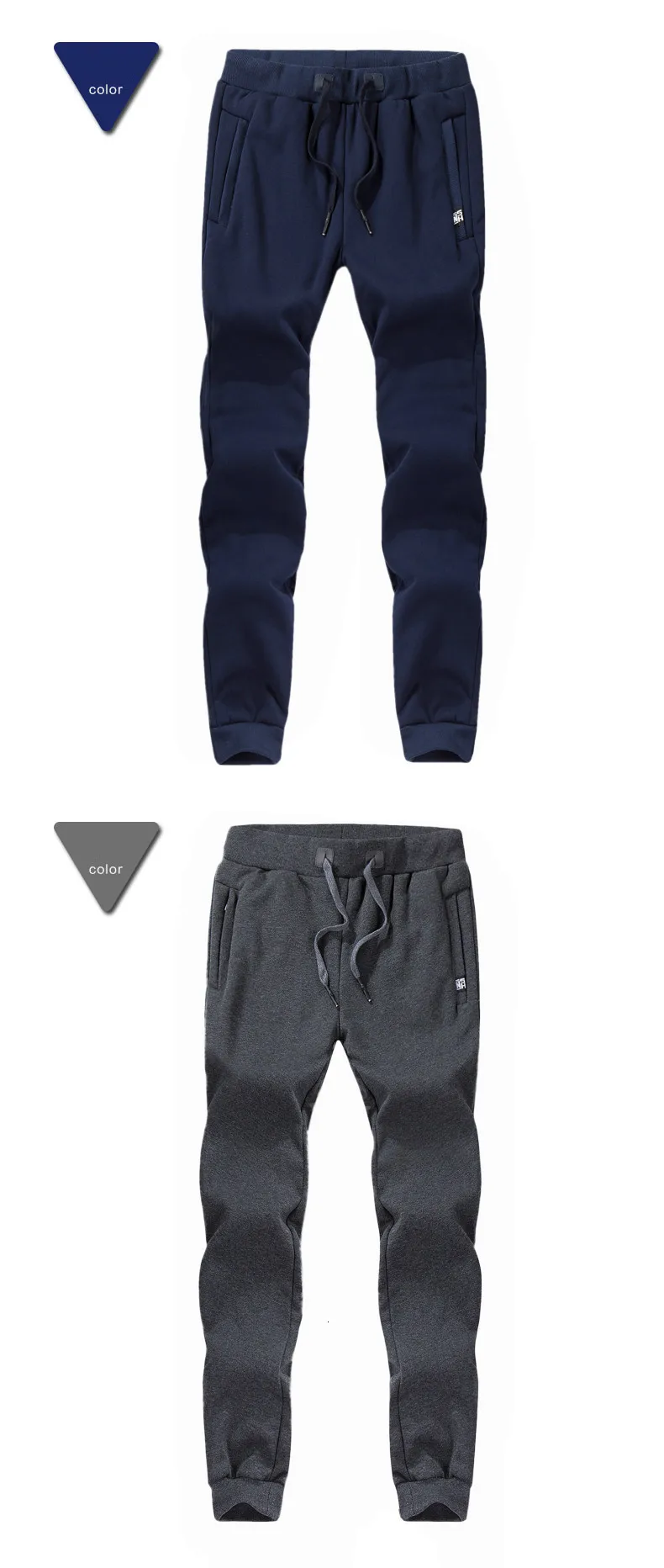 Mens Winter Warm Pants Men Sweatpants Cotton Heavyweight Harem Pants Male Streetwear Thicken Fleece Joggers Trousers L-8XL