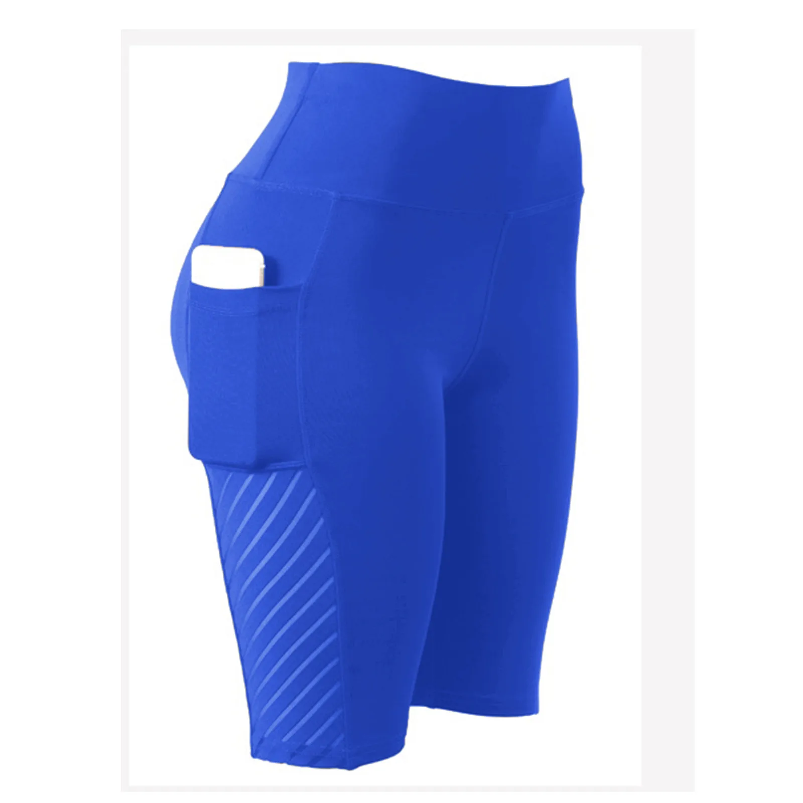 Gym Jogging Running Shorts Yoga Shorts Women High Waist Lifting Push Up Tight Sports Pocket Fitness Running Yoga Short Pant #YJ