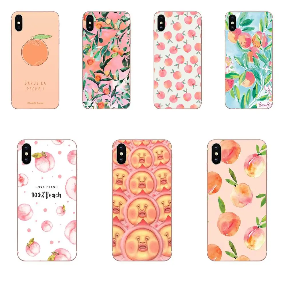 

For Huawei Honor 4C 5A 5C 5X 6 6A 6X 7 7A 7C 7X 8 8C 8S 9 10 10i 20 20i Lite Pro TPU Live Love Phone Summer Fruit Peach