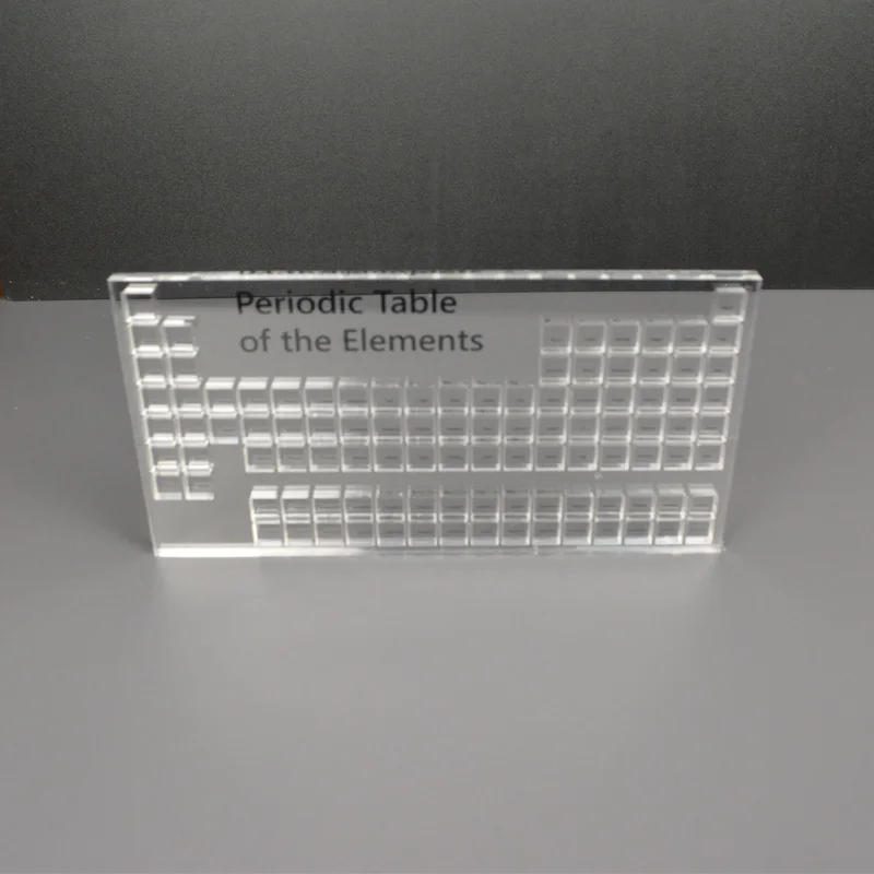 Element Cube Collector Box Acrylic Box Case 10mm Grid Element Cube Collection Clear Element Periodic Table Storage Boxes 5