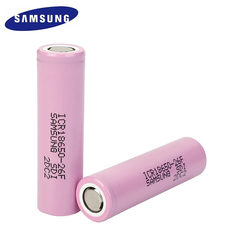 Аккумулятор samsung 18650 3,7 V 2600mAh 18650 литий-ионный перезаряжаемый аккумулятор для ICR18650-26F ICR18650 26F 2600 mAH