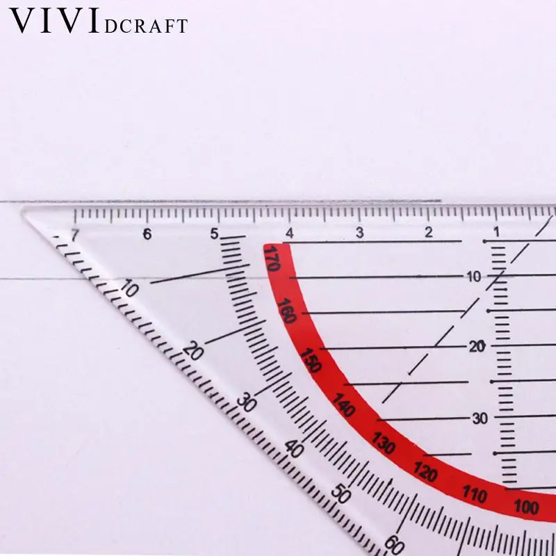 Functional Plastic Triangle Ruler Patchwork Measurment Kids School For Patchwork Angle Tools Stationery Ruler Vividcraft Re X1V2 plastic ruler triangle ruler