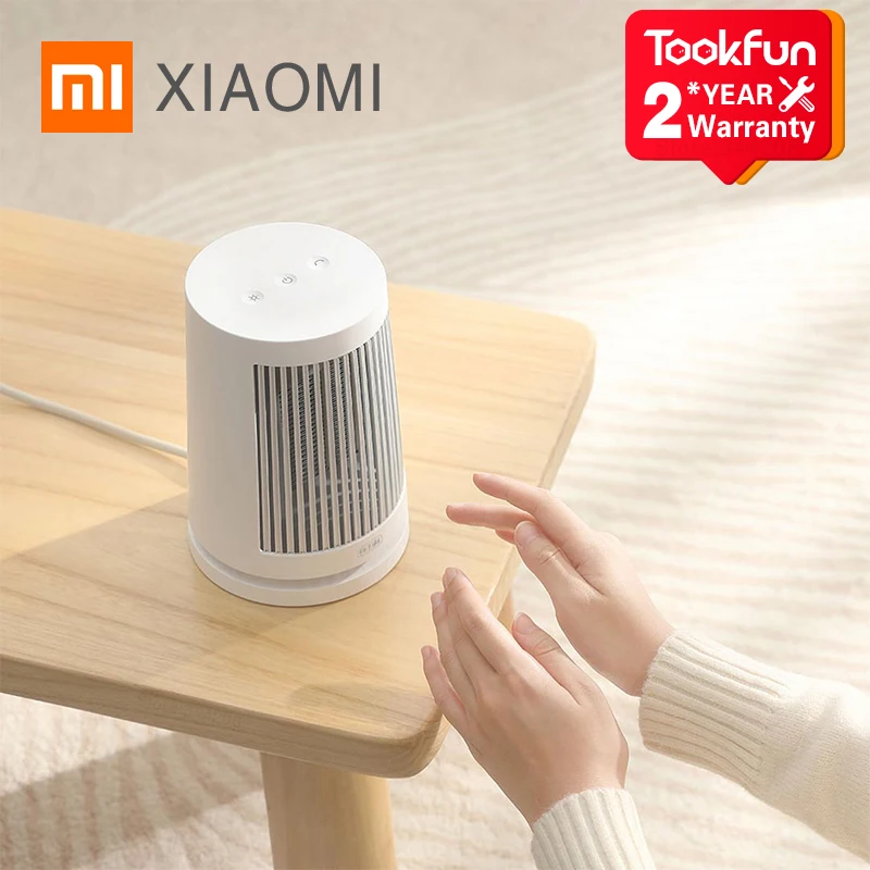 2020 XIAOMI MIJIA Desktop Electric Heaters Fan handy Protable Mini Home heater 600W PTC Fast Heating Safety Fireproof Material