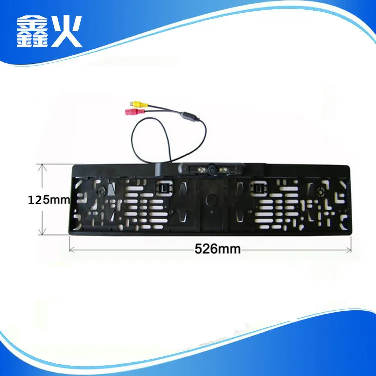 

New Style Light Included Europe License Plate Frame Rearview Camera Car Rear View Camera Night Vision License Plate Frame Webcam