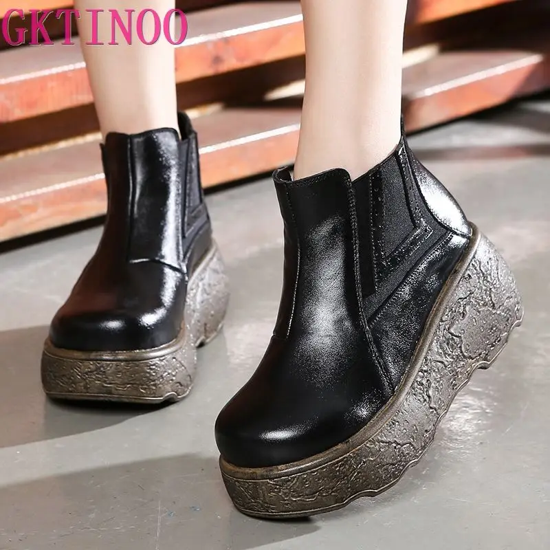 2021 New Wedges Women Boots Fashion 