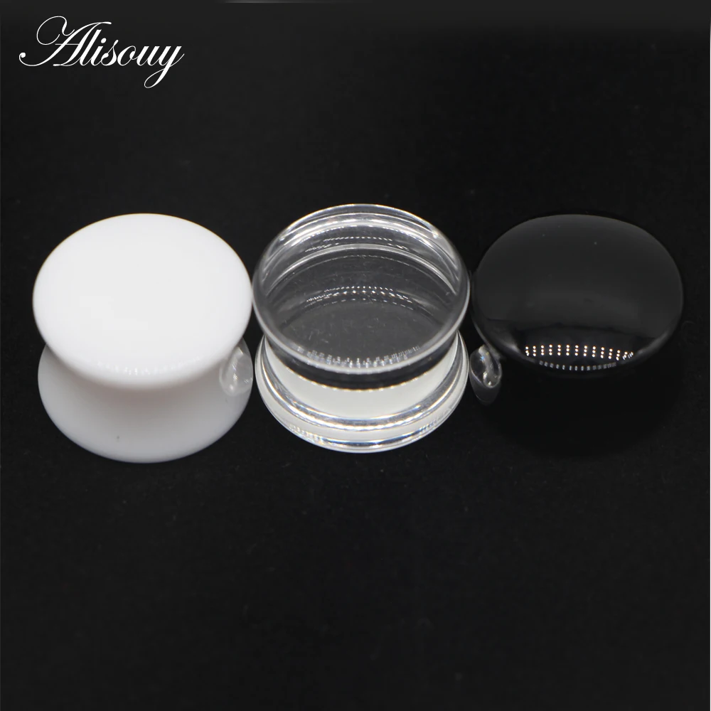 Acrylic Ear Tunnel Plug Ear Gauges Piercing Stretcher Body Jewelry 2pcs