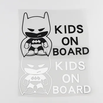 

Car Styling Vinyl Tape Decal Warning Hero KIDS ON BOARD Auto Window Body Tail Sticker