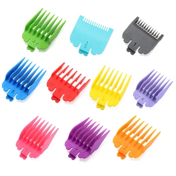 

Universal 3-25mm Hair Clipper Combs Guide Kit Multi-color Plastic Hair Trimmer Guards Attachments Hair Salon Tools