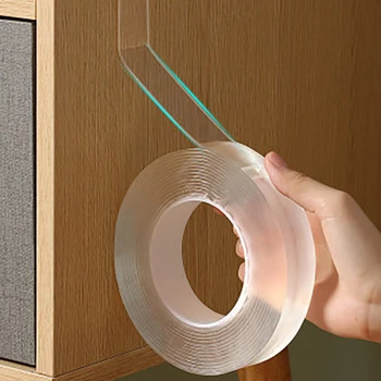 

Nano Magic Tape Sided Reusable Waterproof Traceless Adhesive Gel Nastro telato Double adhesive tape Gekkotape Cleanable Home