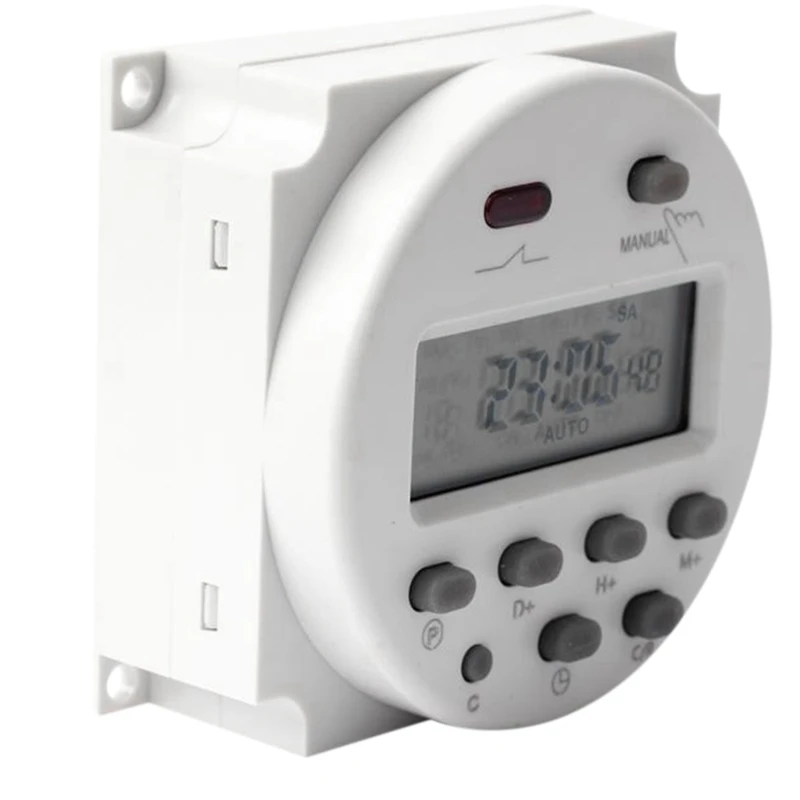 Горячая AC 220V lcd power цифровой программируемый таймер переключатель времени