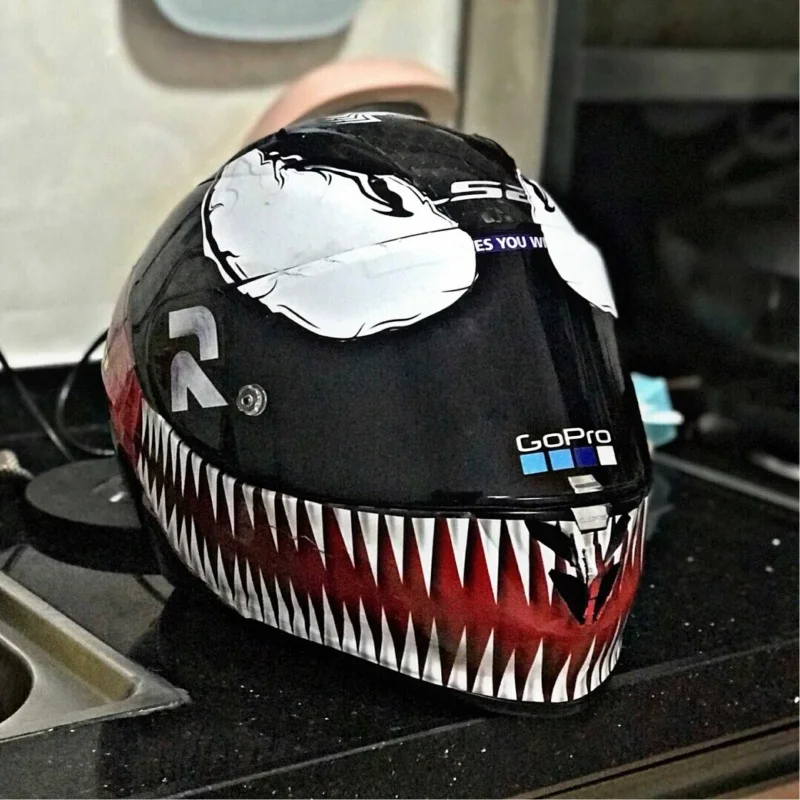 Venom Helmet Graphic Design Creative Modified Venom Motorcycle