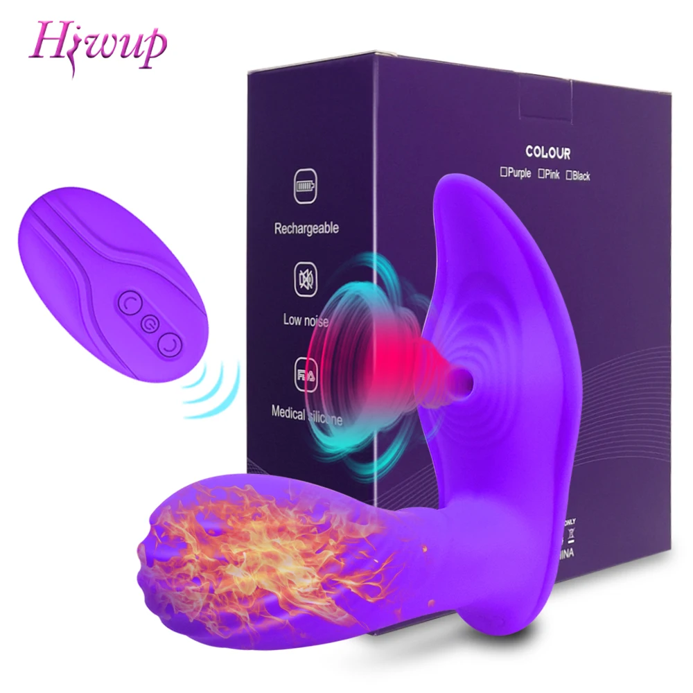 Consolador de succión con calor para mujeres y parejas, Juguetes sexuales, estimulador del clítoris, estimulador del punto G, producto sexual con Control remoto