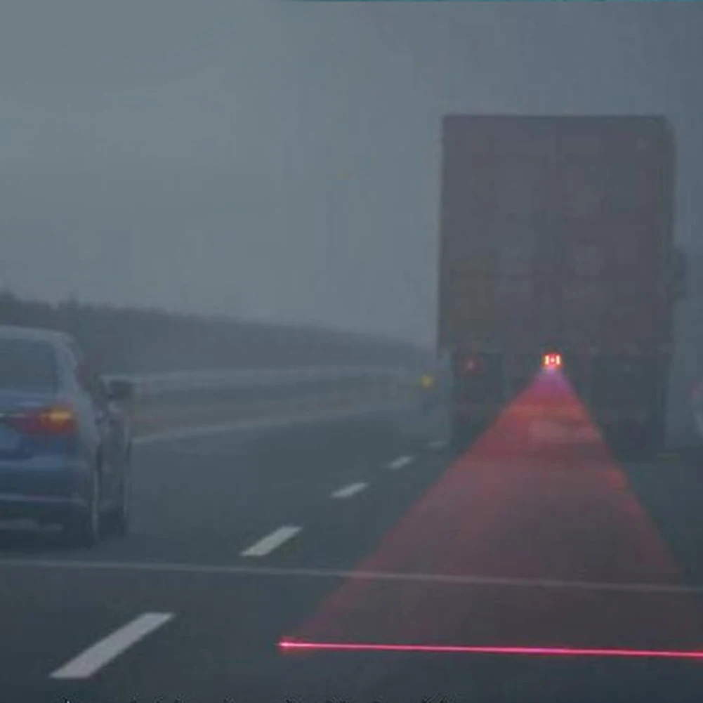 Lampe Laser Rouge Anti-Collision pour Auto Feu Brouillard Arrière Haute  Lumière