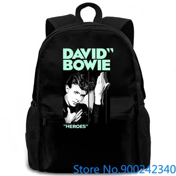 

DAVID bowie And Wo HEROES women men backpack laptop travel school adult student