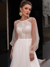 

Stunning Vintage Ivory Bohemian Wedding Dresses Lace Bridal Gowns Vestido De Noiva Elegant Plus Size Bride Suit Customised
