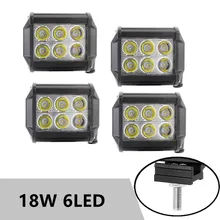 

12V 24V 6 LED 18W Bar Offroad Spot Flood Combo LED Light Bar/Work Light for Truck Car SUV 4WD 4x4 Boat ATV Barra LED Headlights