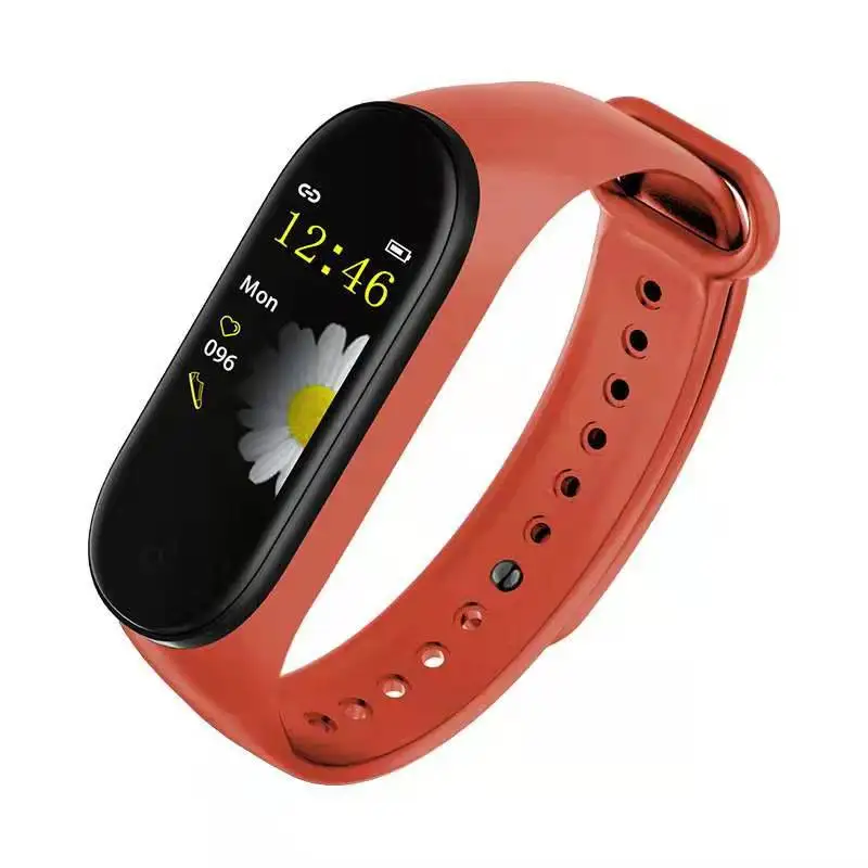 M4 спортивный умный Браслет фитнес-трекер кровяное давление сердечный ритм умные часы мужские Bluetooth водонепроницаемый браслет для Ios Android - Цвет: Orange wearfit