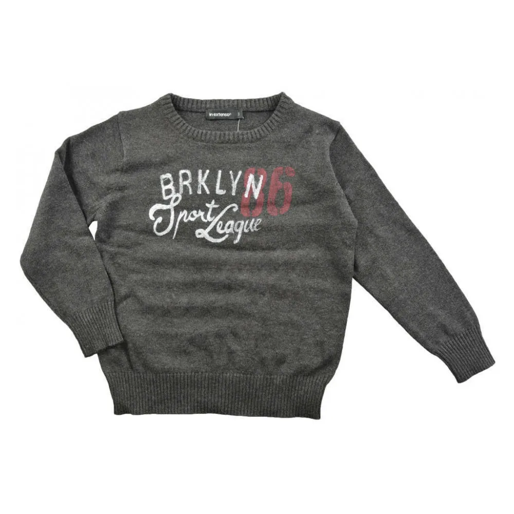 Джемпер серый «Brklyn»In Extenso