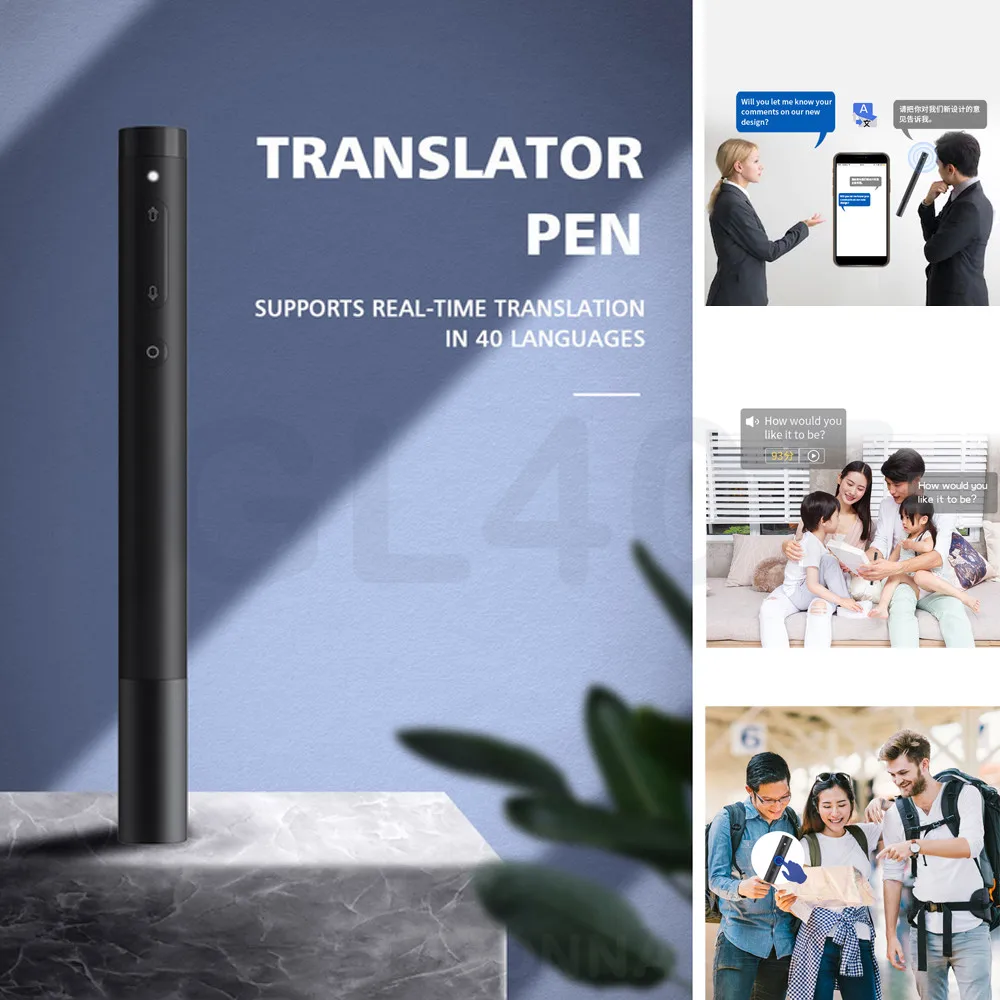 P2 переводчик Smart Learning Translation Stick ручка мгновенного голоса в реальном времени 40 языков AI интеллектуальная ручка для деловых подписей