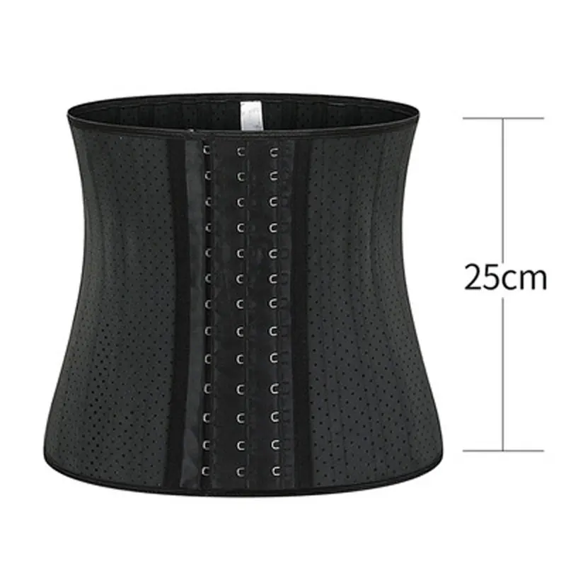 

Latex Waist Trainer Cincher Corset Body Shaper Slimming Belt Women Abdomen Control Girdle Steel Bone Weight Loss Shapewear