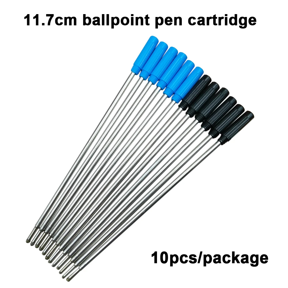 Ballpoint Pen Refills Replacement 11.7cm Writting Stationery School Supplies 10pcs/Lot Durable Signature Student Office Sketch
