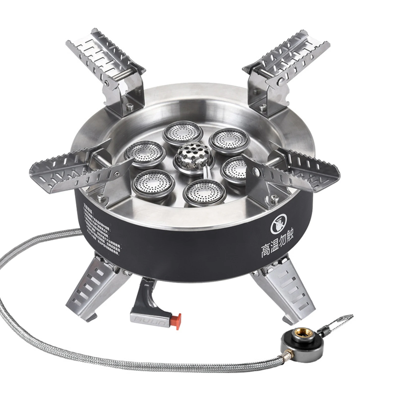 

18000W High-power Camping Stove with Piezo Ignition Windproof Seven-core Gas Stove Foldable Backpacking Stove