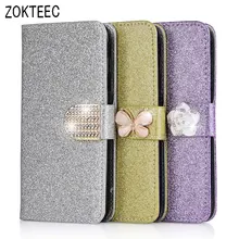 Роскошный модный блестящий чехол ZOKTEEC для huawei honor 8 9 P8 P9 P10 Lite Y3II, чехол-книжка с бумажником