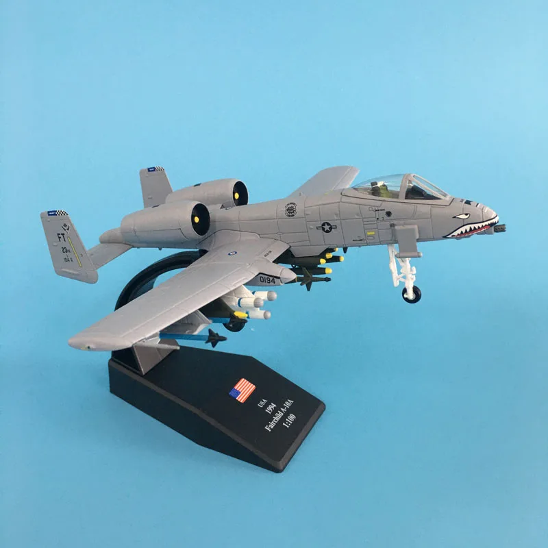 Typhoon Fighter Plane Diecast Model 1/100 Scale Military Aircraft For