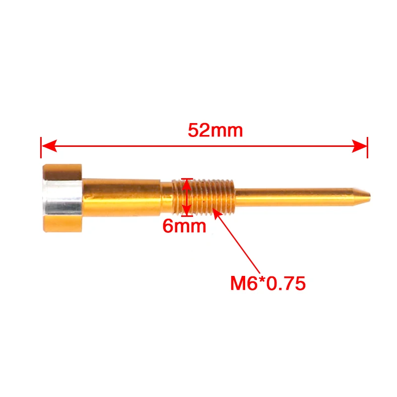 CNC Air Fuel Mixture Screw Set Fit Keihin PWK Carb 21 24 26 28 30 32 34mm Motorcycle Pit Bike ATV motorcycle carburetor motorcycle sensor guard adjuster screw