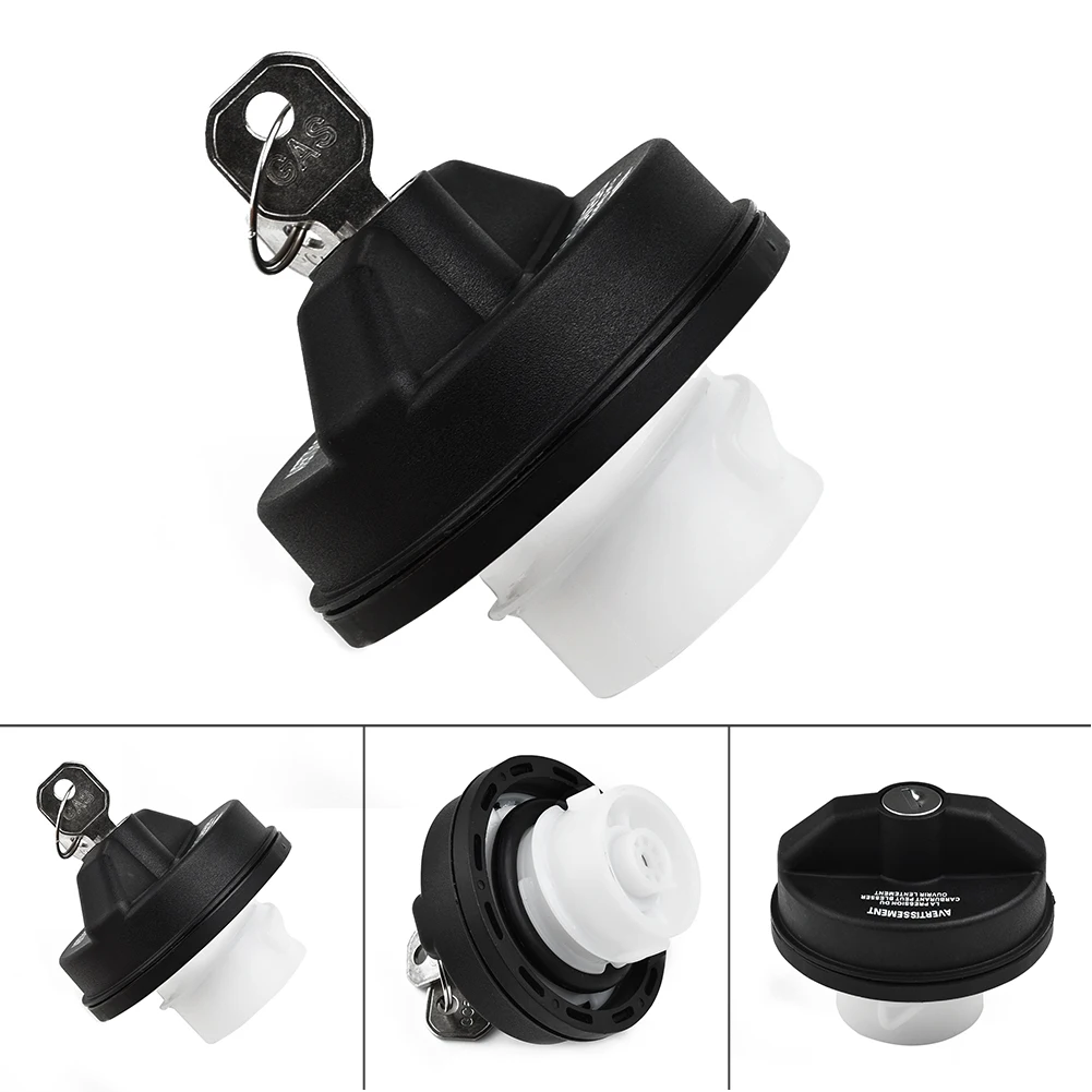 Lockable Gas Fuel Tank Cover For for Jeep for Dodge RAM 1500 2002-2013 Locking Gas Fuel Cap W/2 KEY 5278655AB 2001-16