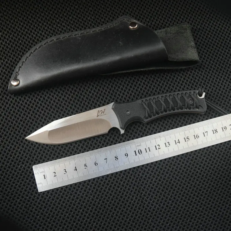TRSKT L W G10 охотничий нож с ручкой, походные ножи для выживания, инструмент для повседневного использования с кожаной оболочкой 60HRC, Прямая поставка